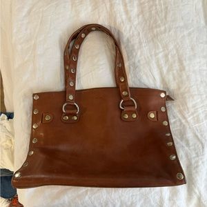HAMMITT leather studded purse should bag genuine brown leather used